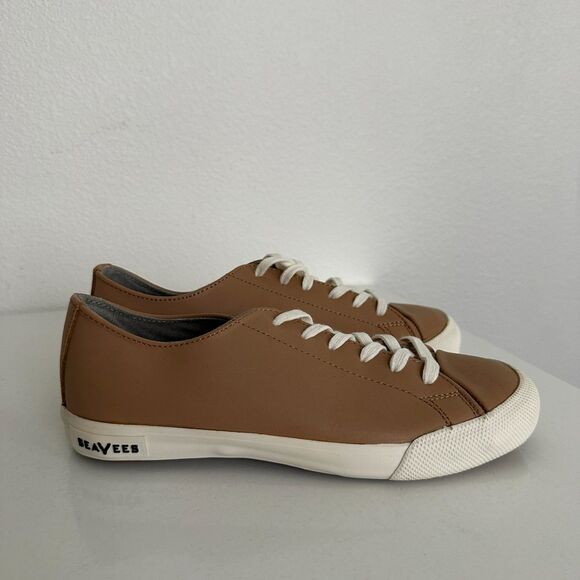 SeaVees Army Issue Low Mojave Beeswax Brown Sneakers Leather Women's Size 5.5 - Picture 5 of 11